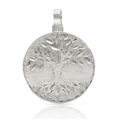 Colgante Guardacenizas Plata de Ley 925 mm árbol de la vida 24 mm