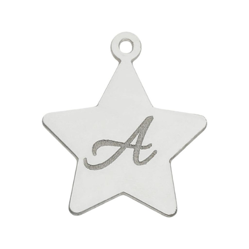 Abalorio Plata Estrella (Personalizable)