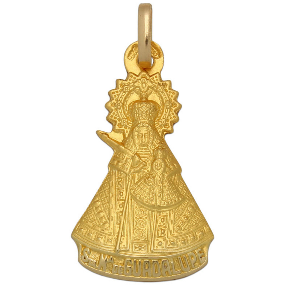 Medalla Virgen de Guadalupe en Oro 18 KL