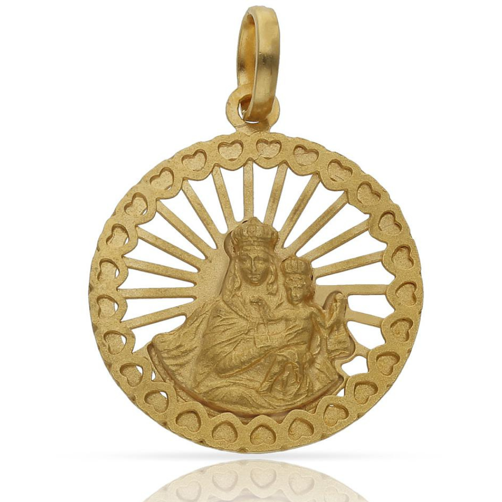 
                  
                    Cargar imagen en el visor de la galería, Medalla Virgen del Carmen Chapada en Oro
                  
                