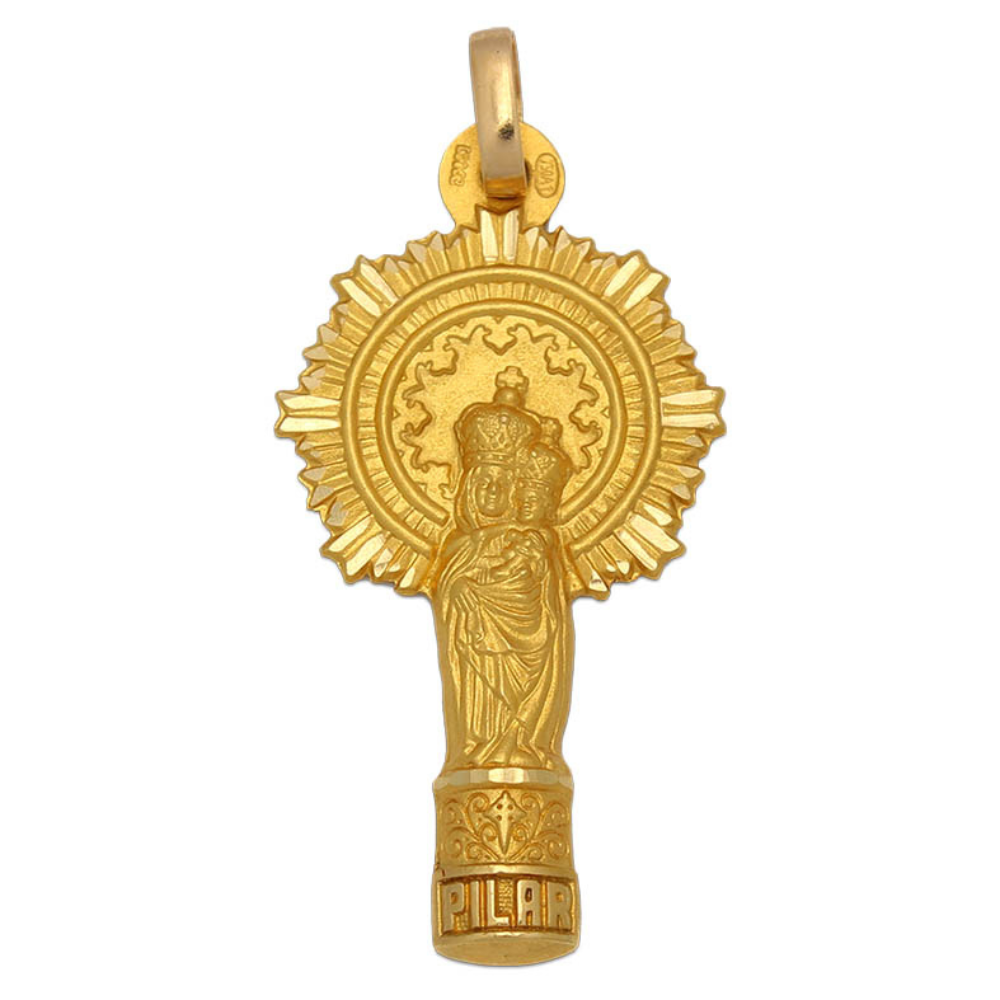 
                  
                    Cargar imagen en el visor de la galería, Medalla Oro 18 KL Virgen del Pilar
                  
                