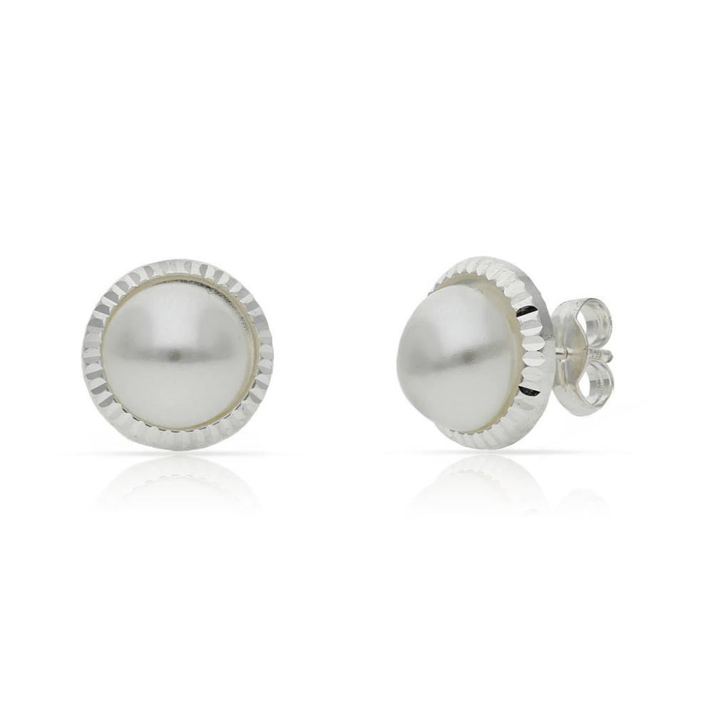 Pendientes Plata 925 mm Perlas Elegantes