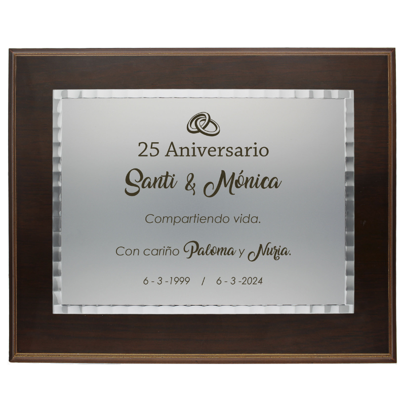 
                  
                    Cargar imagen en el visor de la galería, Placa de Jubilacion Original Homenaje Acero Dorado 26x21 cm (Personalizable)
                  
                