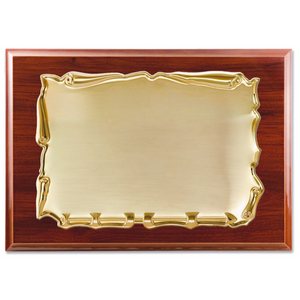 
                  
                    Cargar imagen en el visor de la galería, Placa de Jubilacion Original Homenaje Acero Dorado 26x21 cm (Personalizable)
                  
                