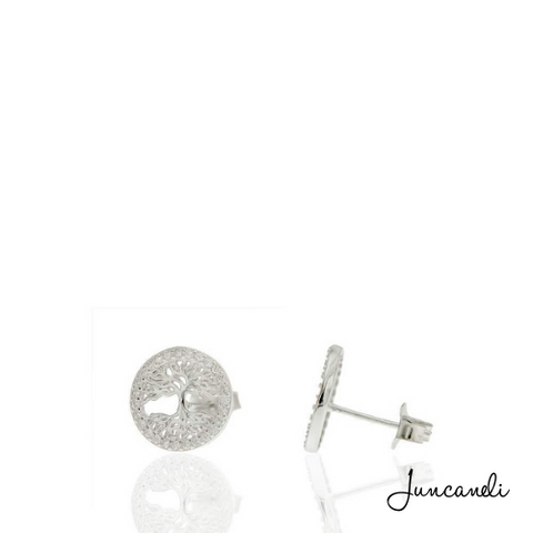 Pendientes Árbol de la Vida Circonitas - JUNCANELI